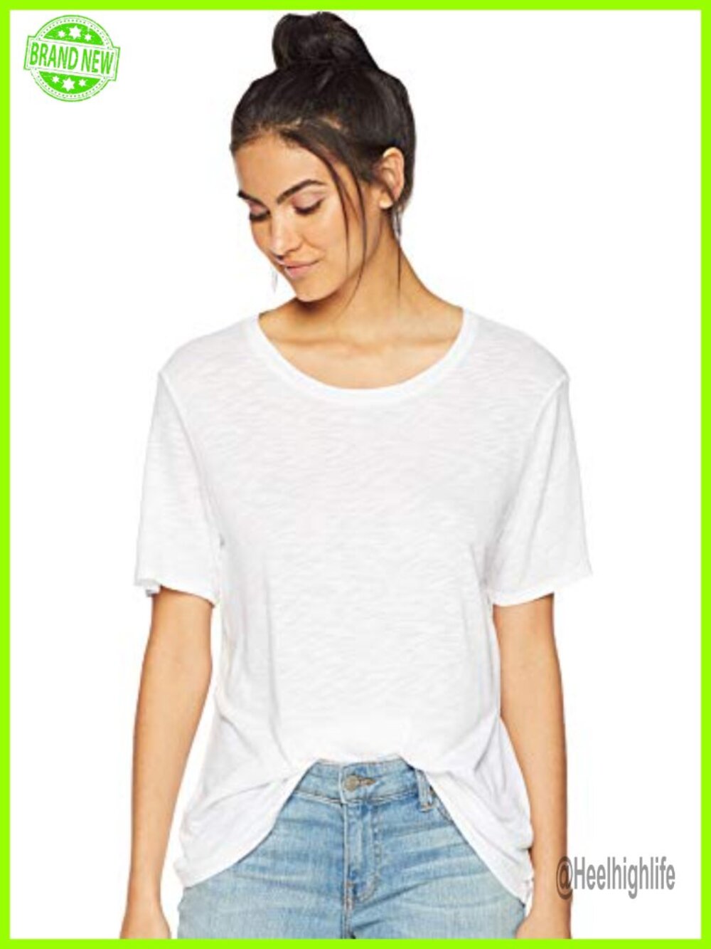 Cotton Modal Slub Crew Neck Short Sleeve Relaxed Fit Tee Casual